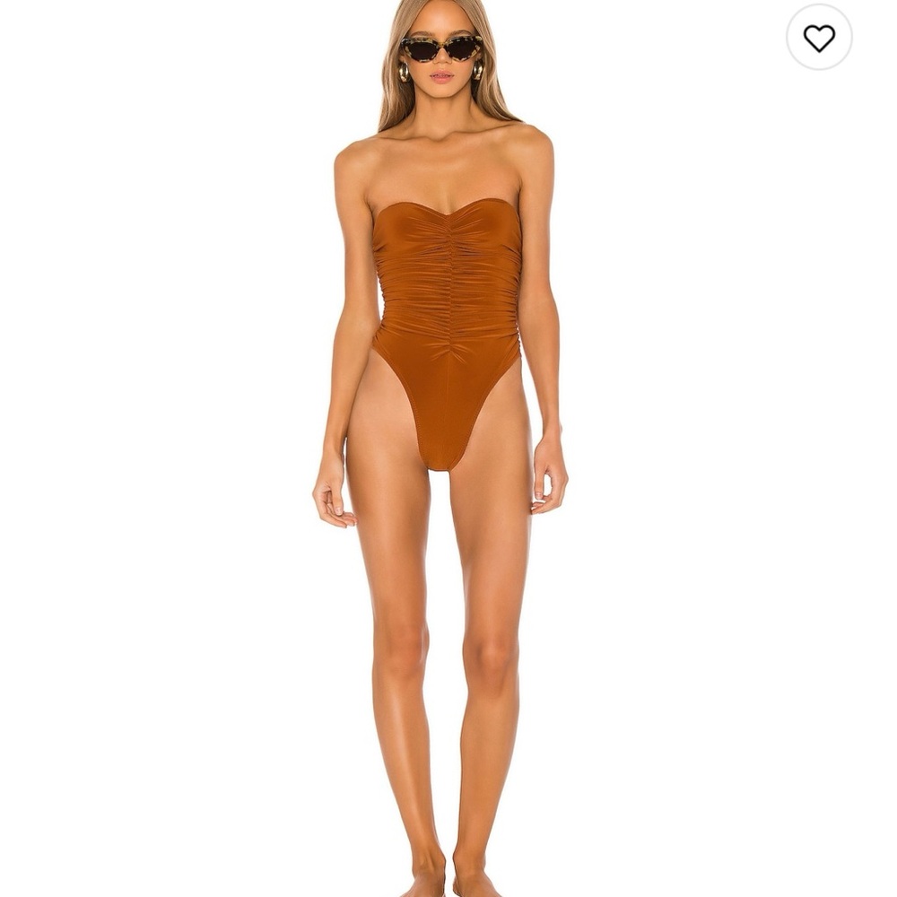 Norma Kamali Rust Swimsuit